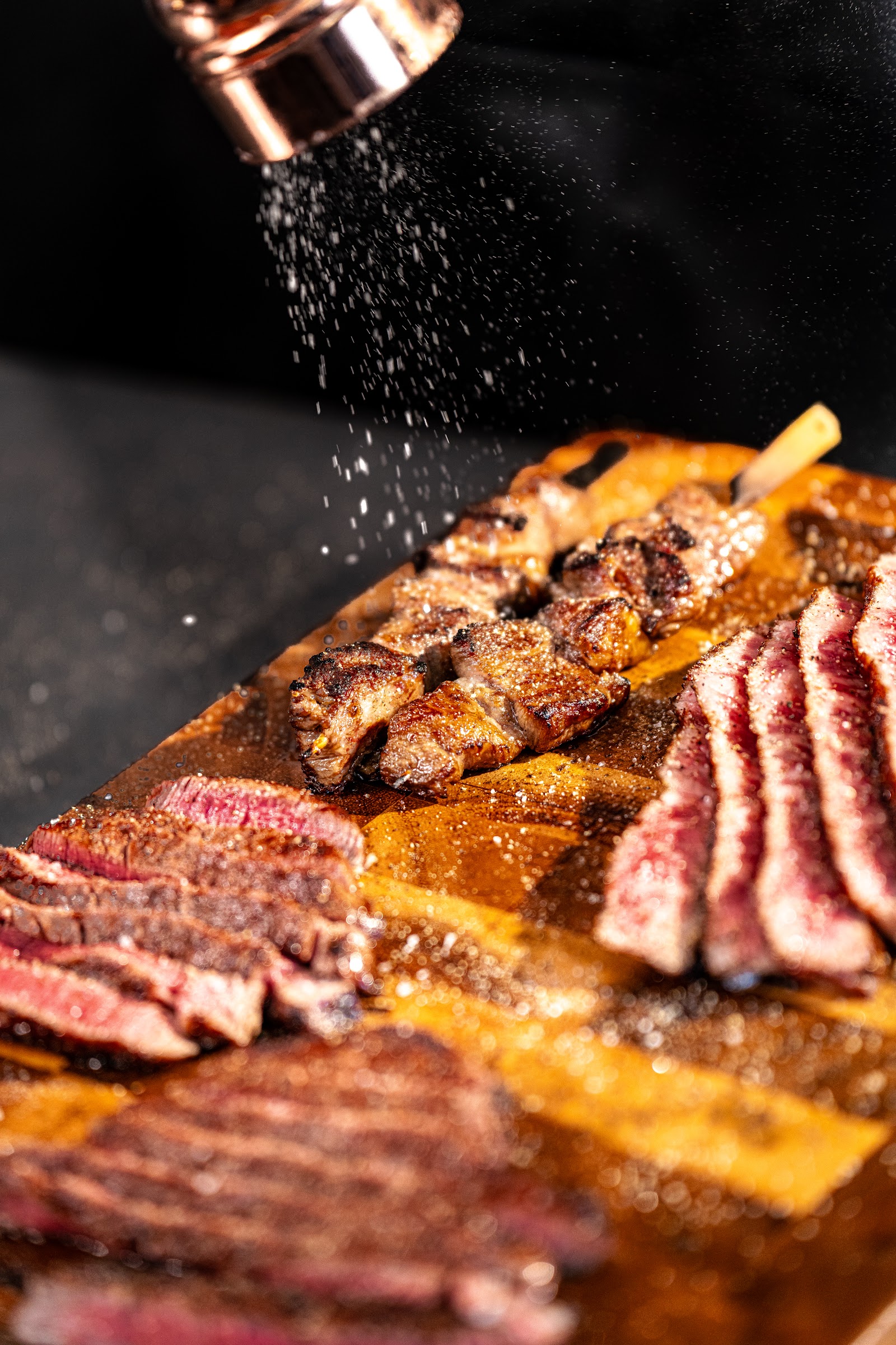 Steak sózása
